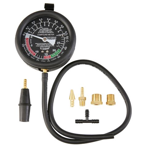 vacuum gauge compression tester|harbor freight vacuum pump tester.